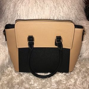 Brown and Black Tote Bag